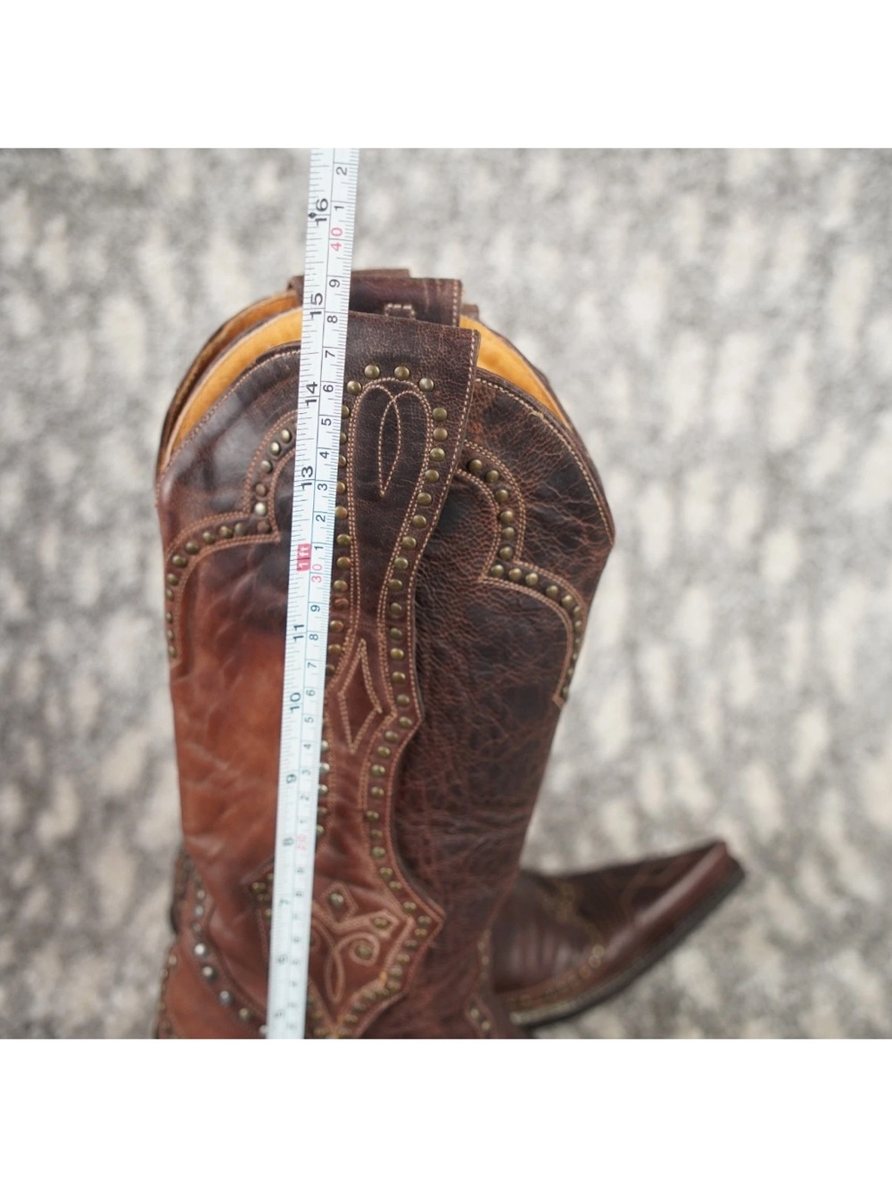 Boot Star Co. by Old Gringo Cowgirl Leather Western Boots W/Studed Womens 6.5 B - Picture 12 of 14